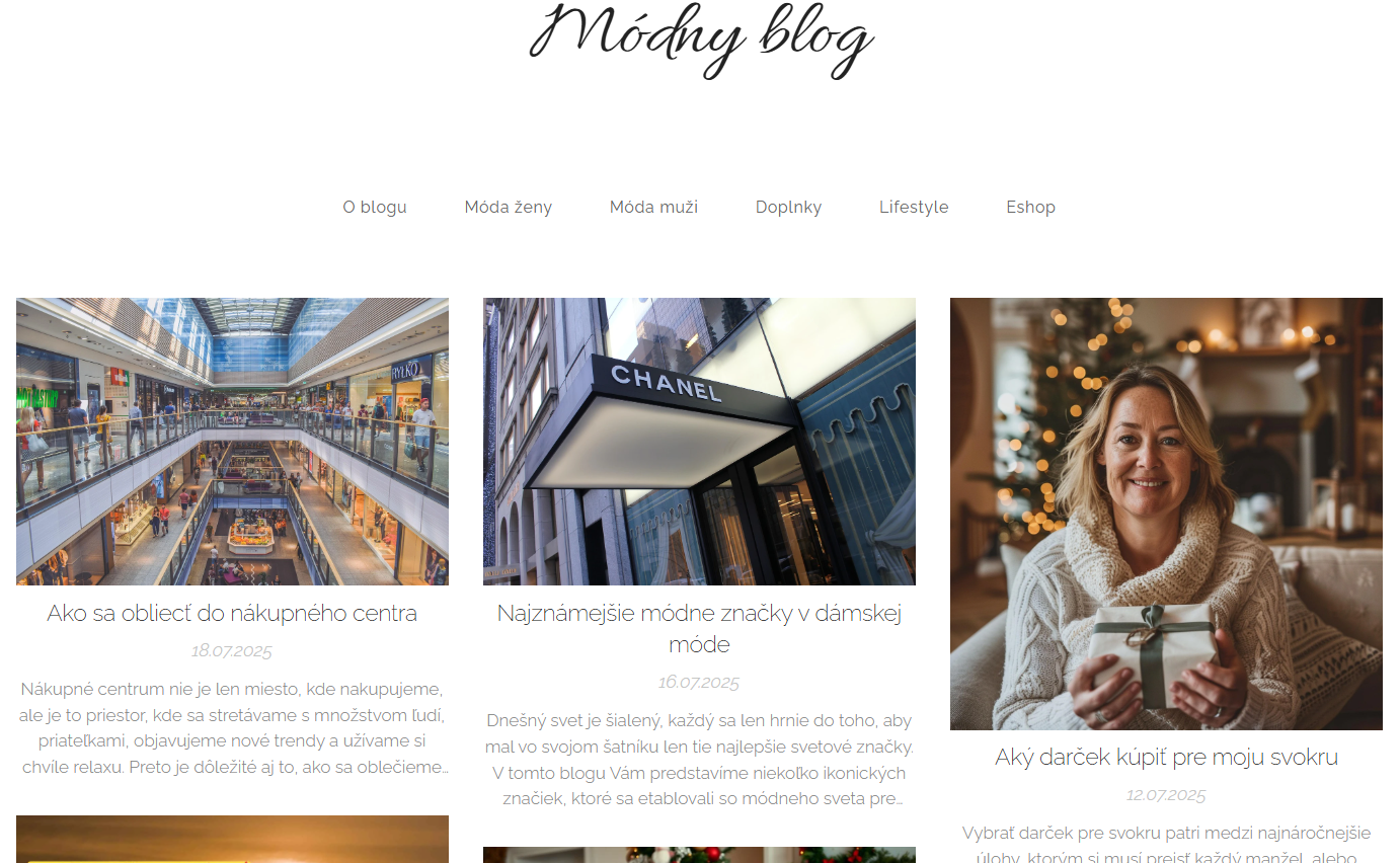 Blog o móde